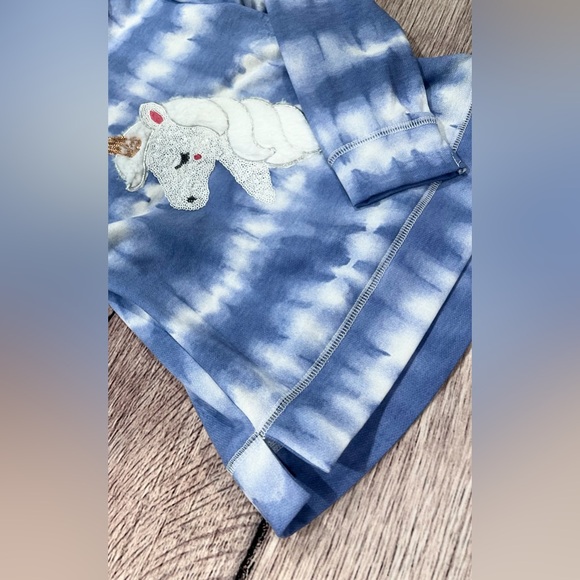 Btween Girls 2-Piece Blue Tie-Dye Hoodie Set - Picture 4 of 12